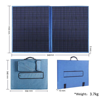 Best 100W Portable Solar Panels Size 1275*545*5mm For Outdoor Travelling Light